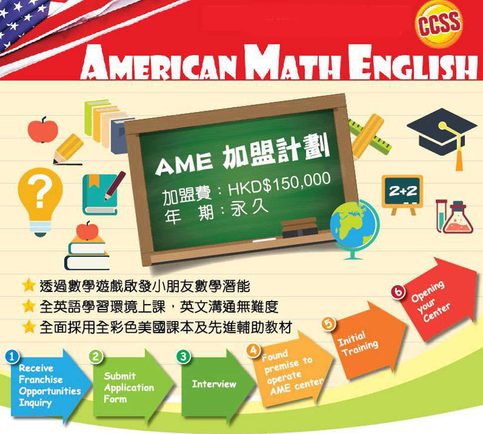 American Math English特許經營加盟計劃